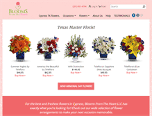 Tablet Screenshot of cypresstxflowers.com